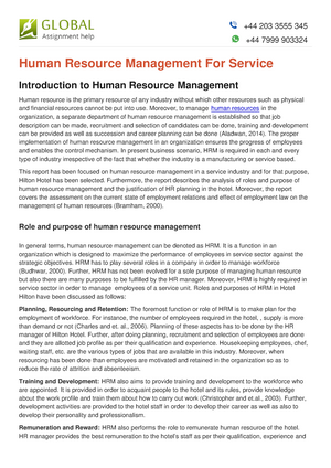 Hrm - +44 203 3555 345 +44 7999 903324 Human Resource Management For  Service Human Resource Is The - Studocu