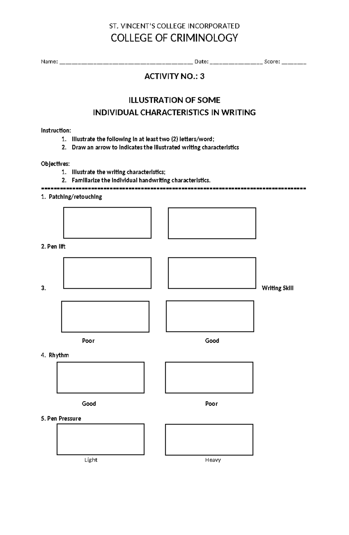 Activity-3 - questions and sample - ST. VINCENT’S COLLEGE INCORPORATED ...