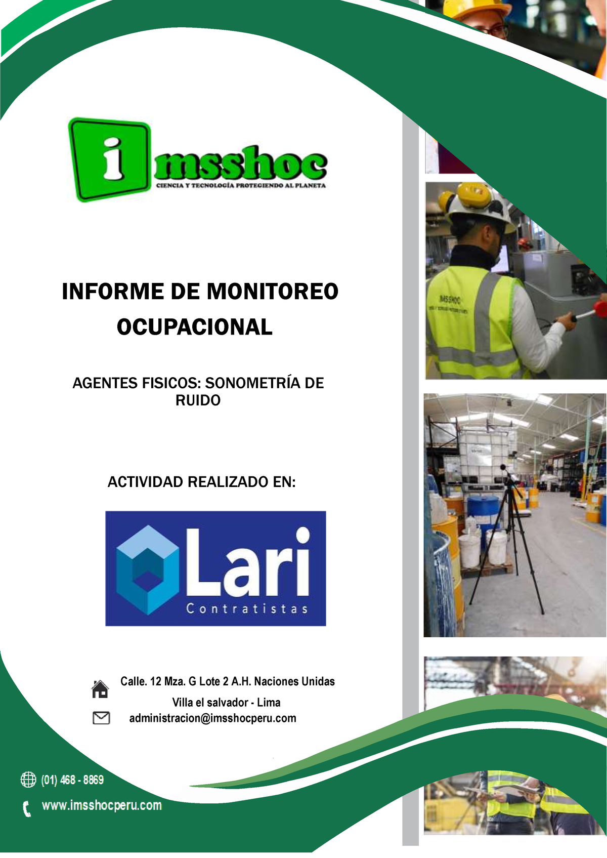 Informe De Sonometría De Ruido - LARI - Py ENEL - INFORME DE MONITOREO ...