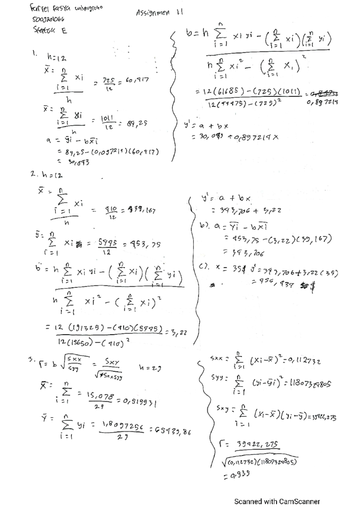 Statok Assignmen 11 E 50092010 66 Farrel Fasya Wisnugroho - Statistika ...