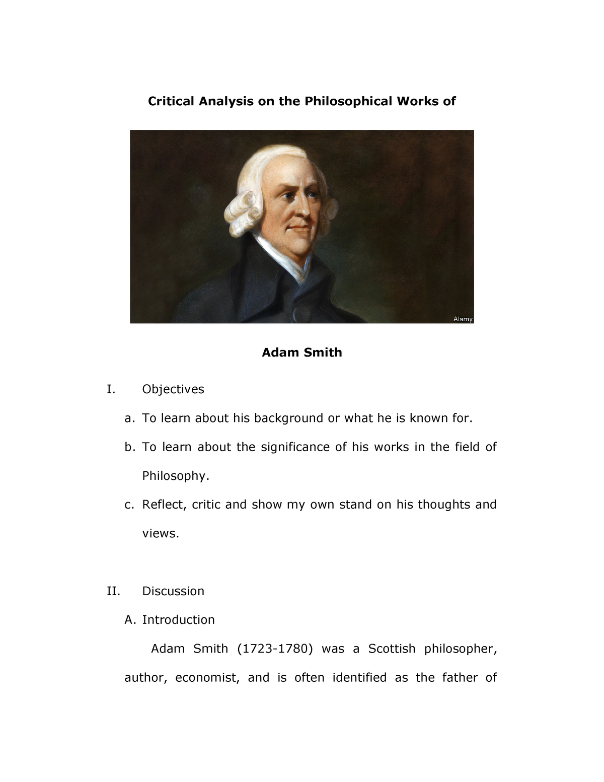 essays philosophical and literary adam smith