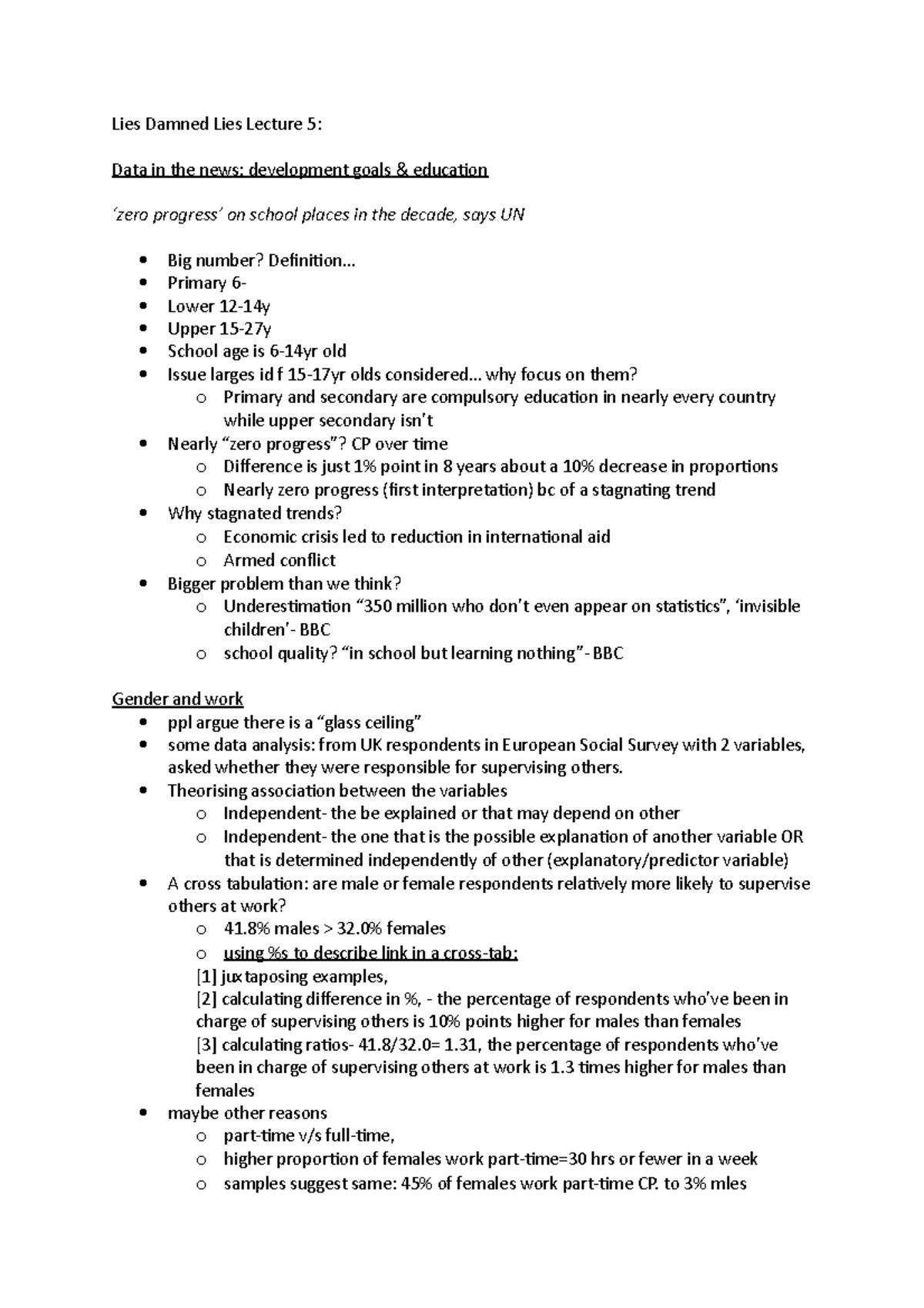 Lies Damned Lies Lecture 5 - .. Primary 6- Lower 12-14y Upper 15-27y ...