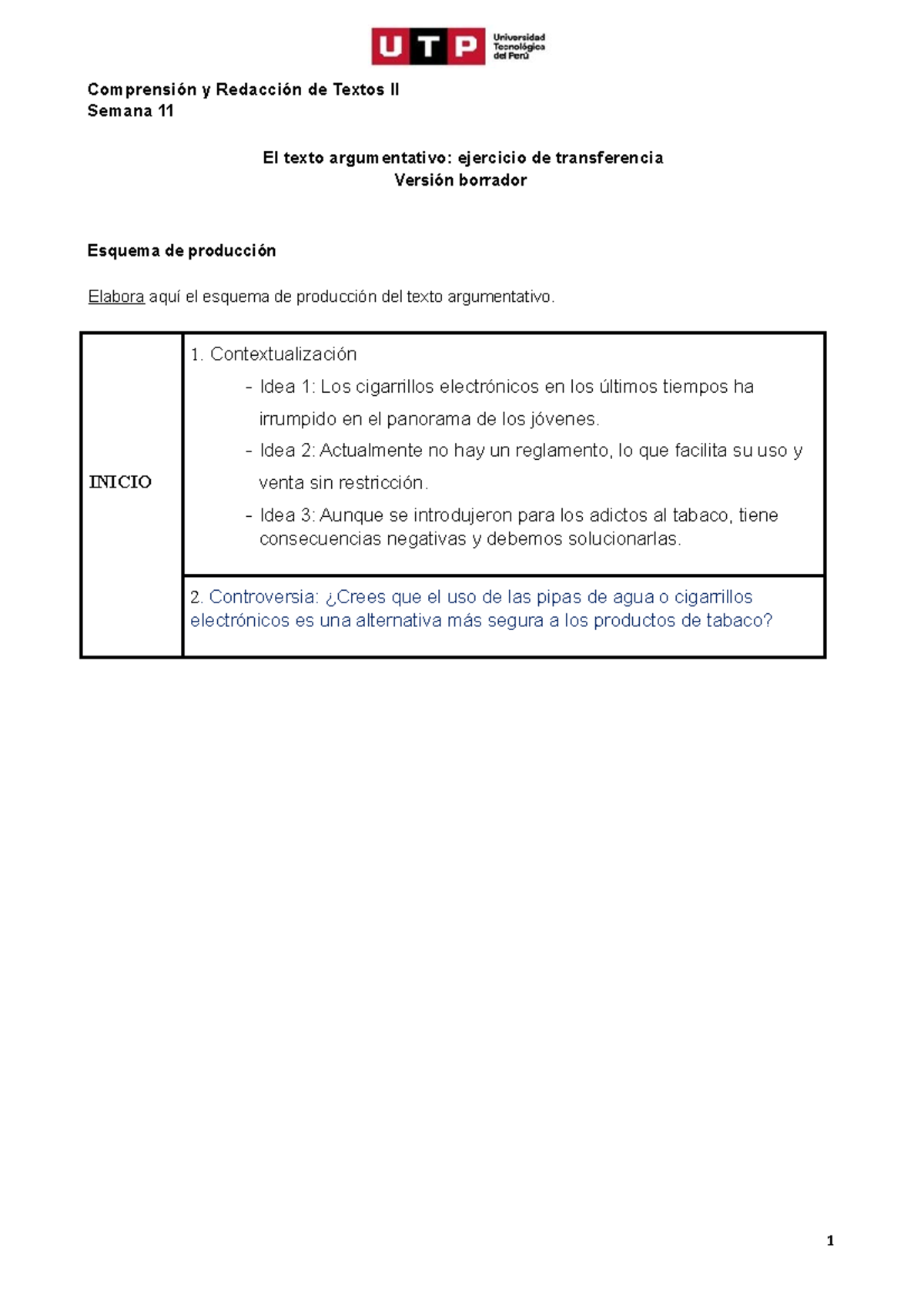 Semana 11 - Aprende - Comprensión Y Redacción De Textos II Semana 11 El ...