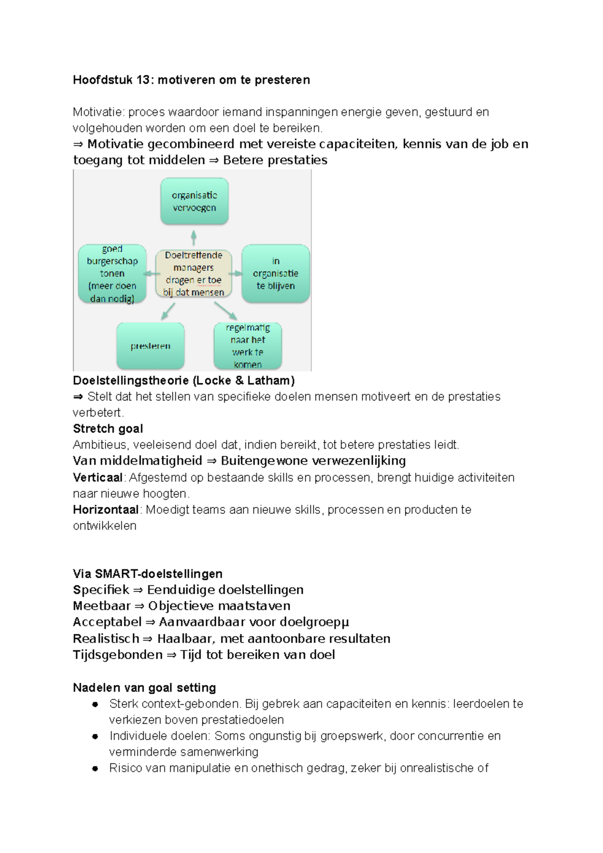 Hoofdstuk 13 Motiveren Om Te Presteren - Hoofdstuk 13: Motiveren Om Te ...