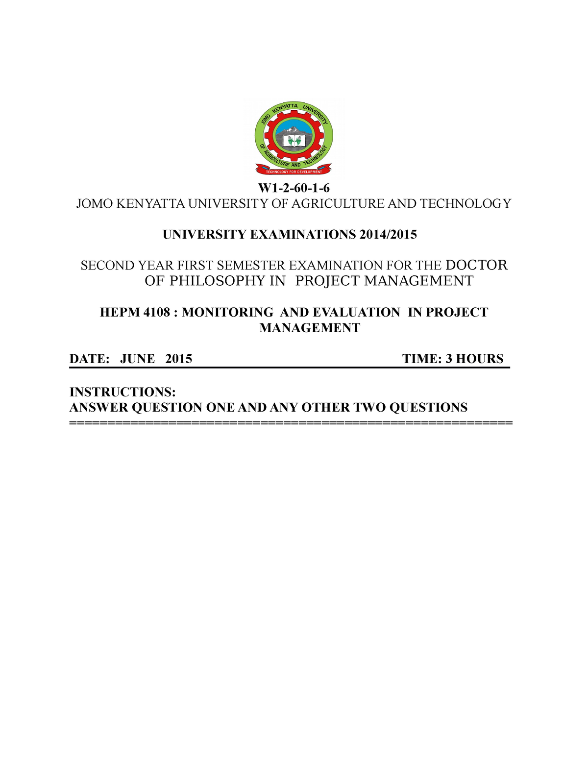 phd in project management kenyatta university