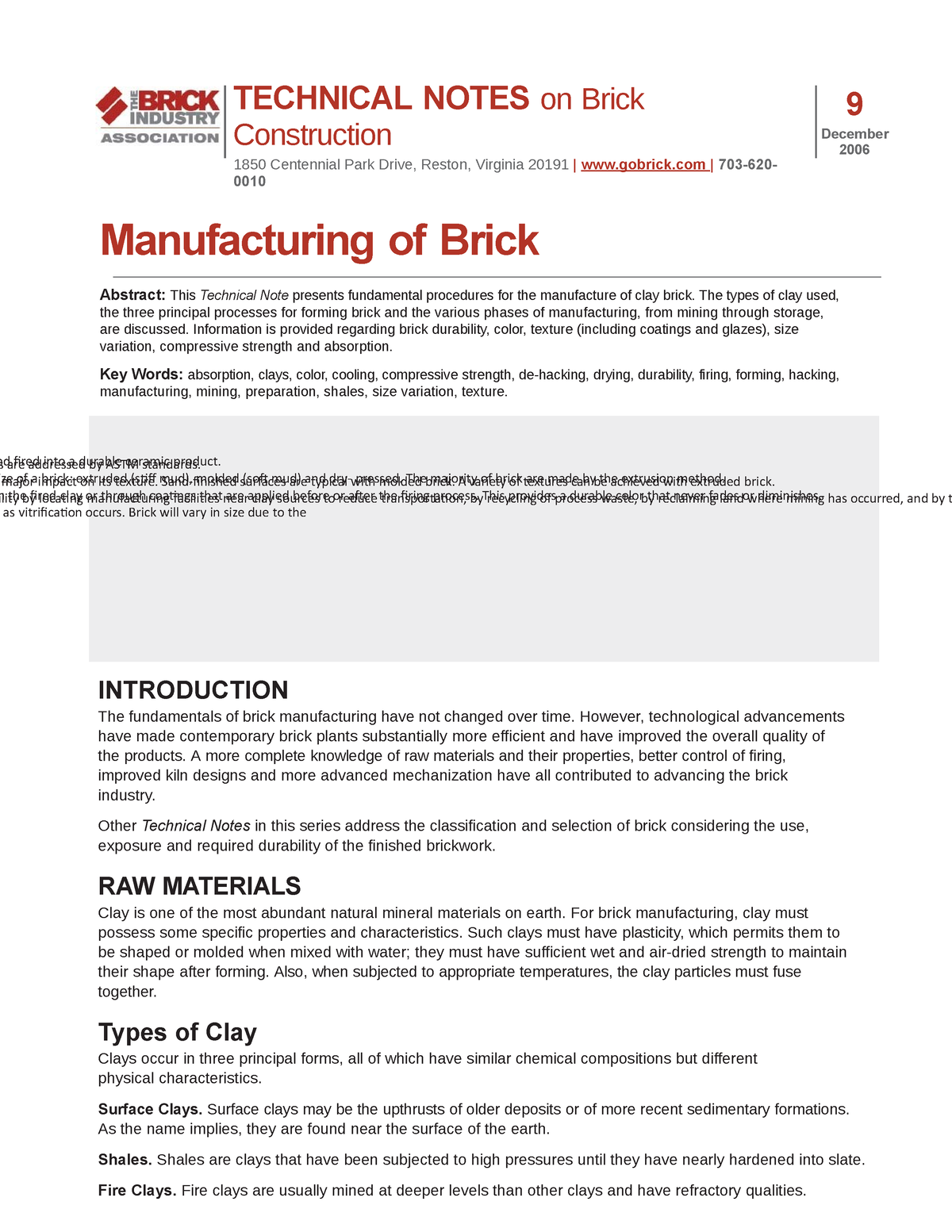 9 manufacturing of brick - into a durable ceramic product. brick ...