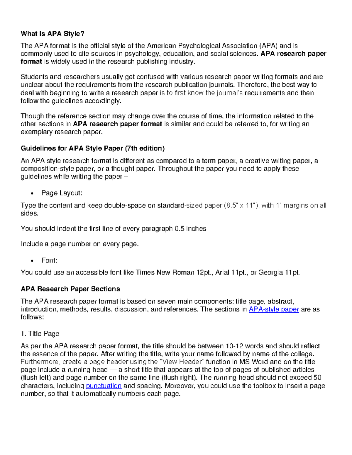What Is APA Style - What Is APA Style? The APA format is the official ...