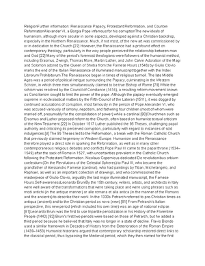 Art 102 - Lecture notes 1 - The Renaissance (UK: /r ne səns/ rin-AY ...