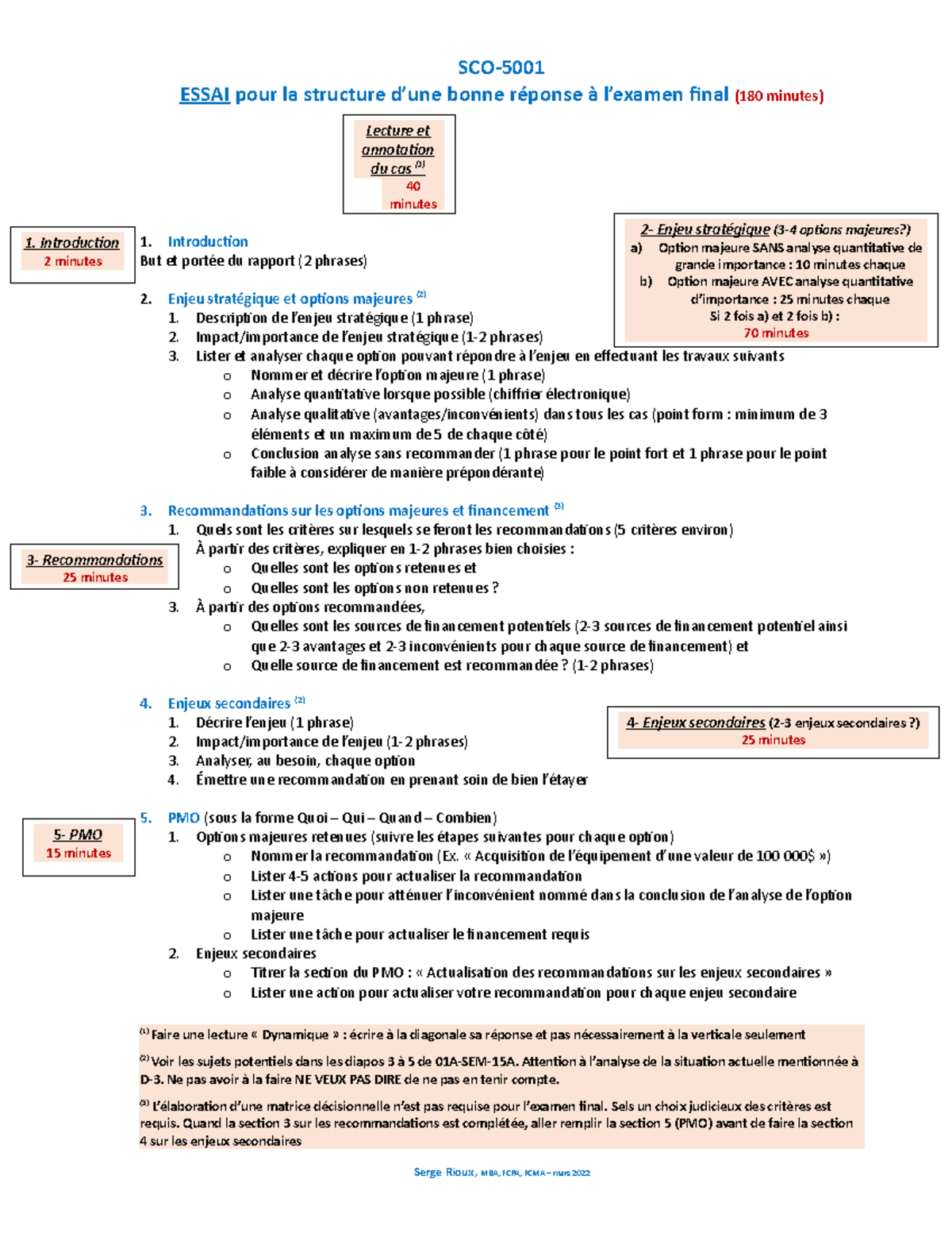 01B-Structure D%22une Bonne R Ã©ponse Ã Â Lexamen Final SR - SCO- ESSAI ...