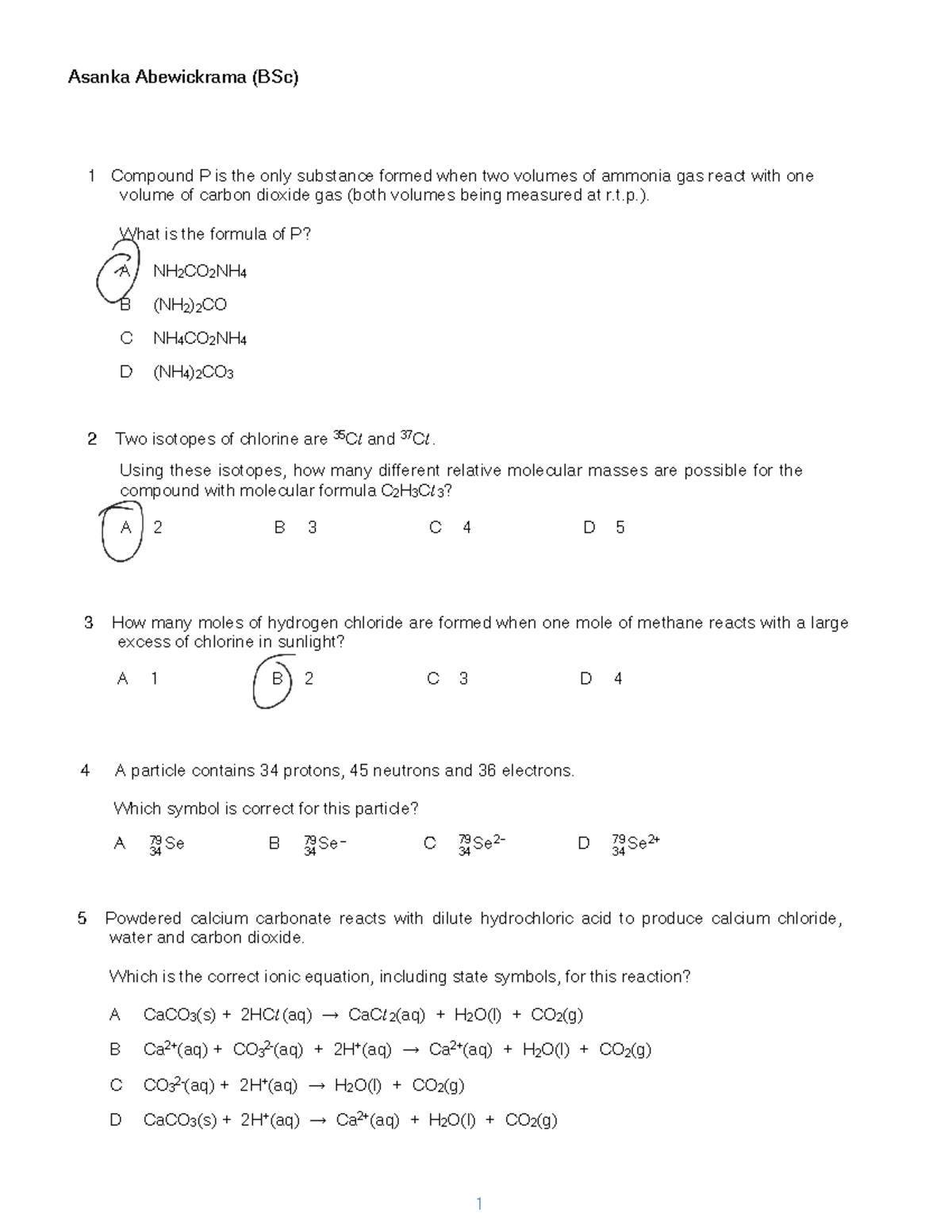 3 formulaestoichiometry and the mole concept qp o 230421 123134 - Se B ...