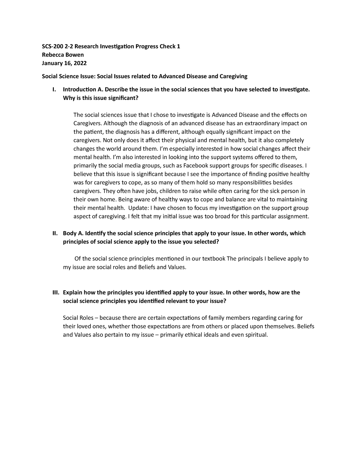 Scs 200 2 2 Research Investigation Progress Check 1 Introduction A Describe The Issue In The 4198