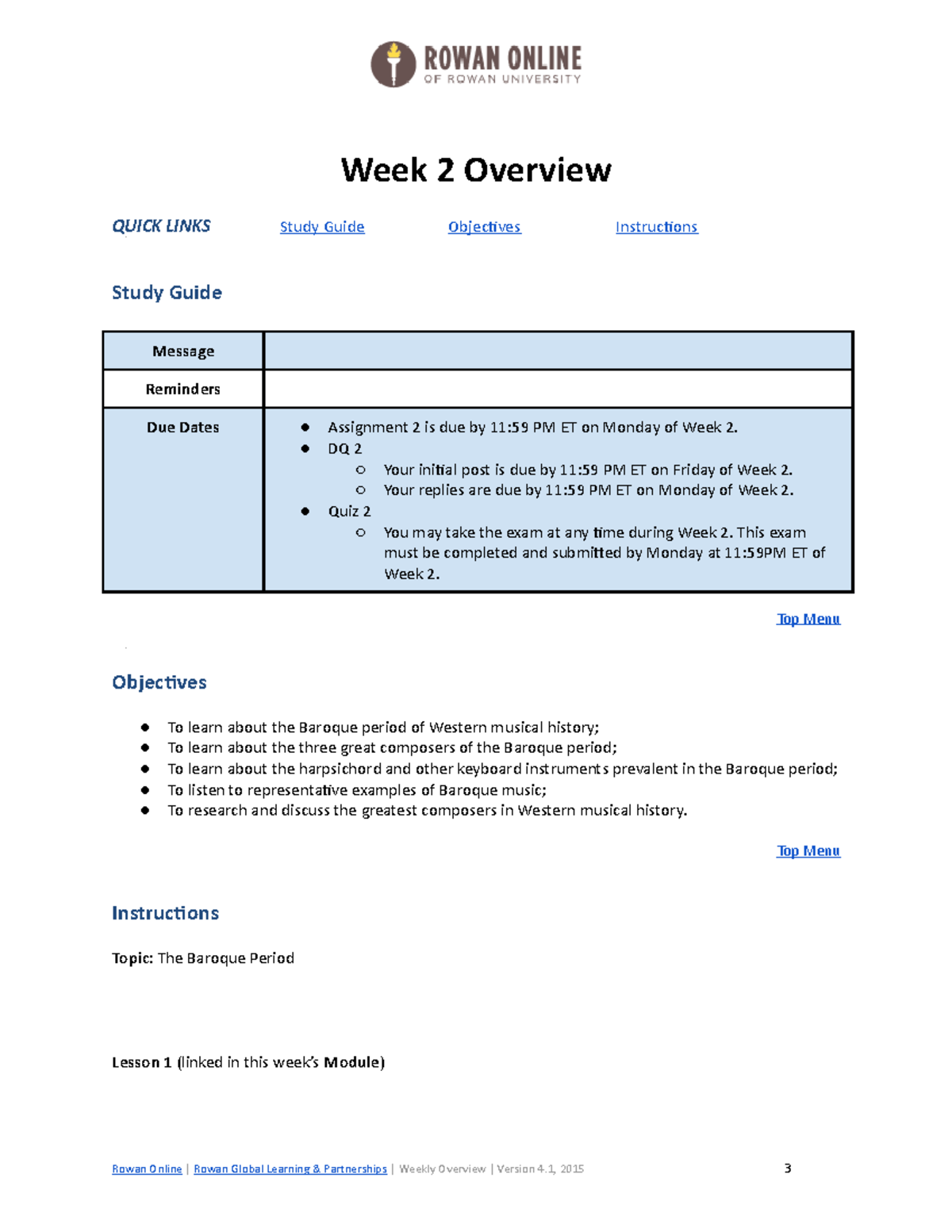 Week 2 Eng Lit Brit - Week 2 Overview QUICK LINKS Study Guide ...