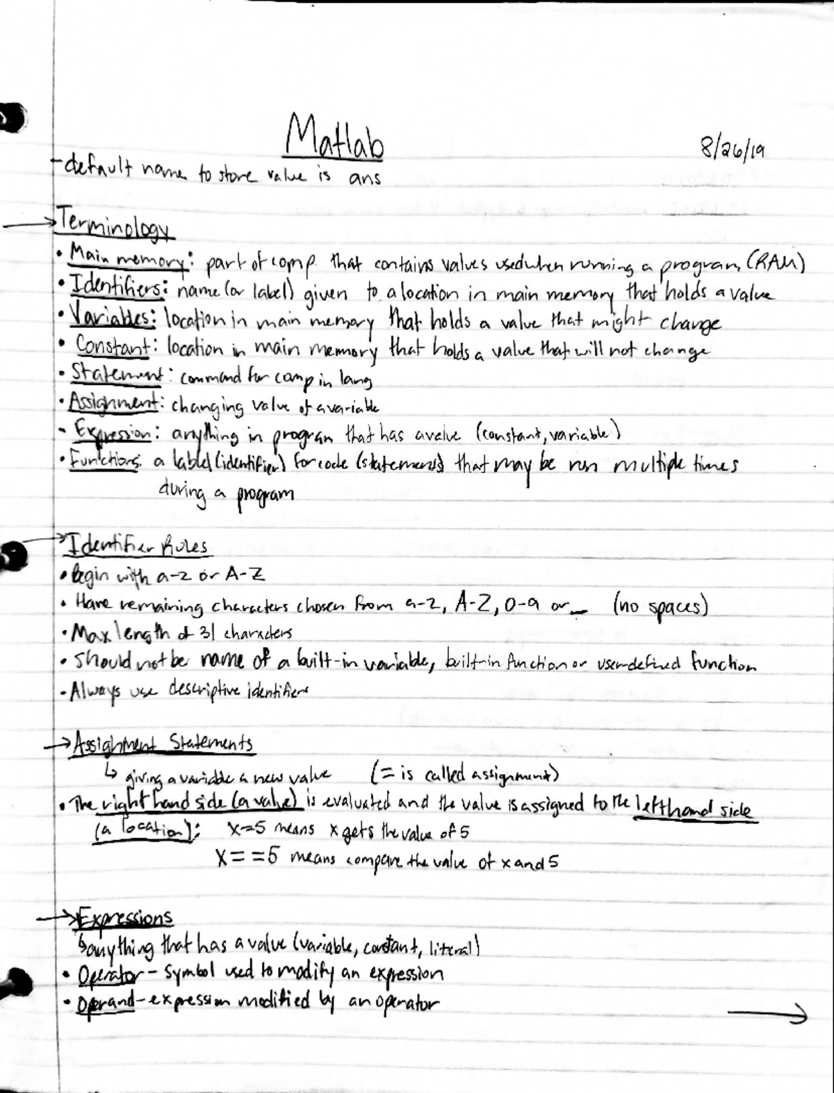 Matlab Part 1 - BME 200 - Studocu