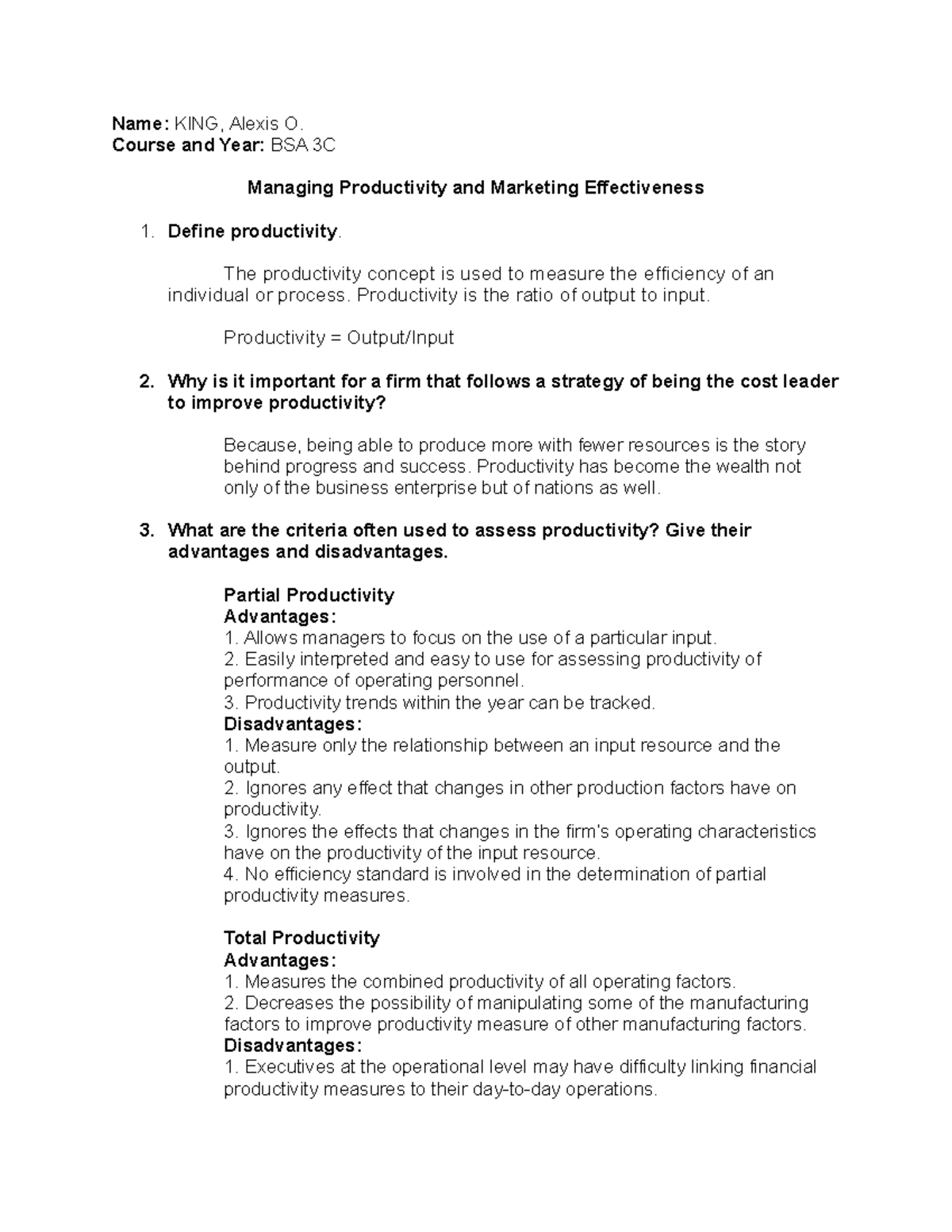 Activity4.2KING report on mining and agriculture industry