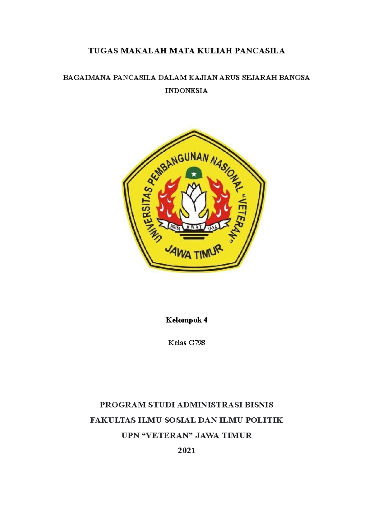 Esensi Dan Urgensi Pancasila Dalam Kajian Sejarah Bangsa Indonesia ...