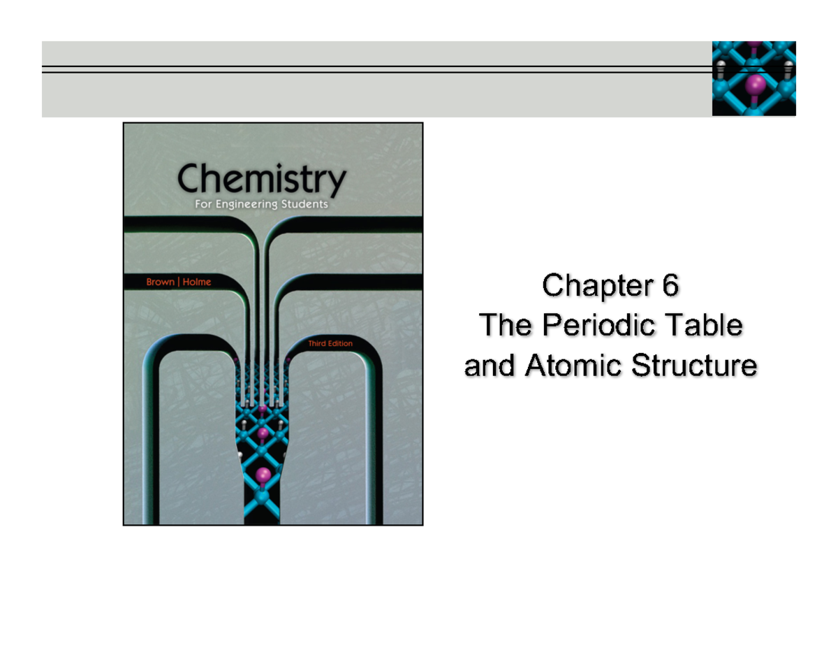 Chapter-6 - Chapter 6 notes - Larry Brown Tom Holme Chapter 6 The ...