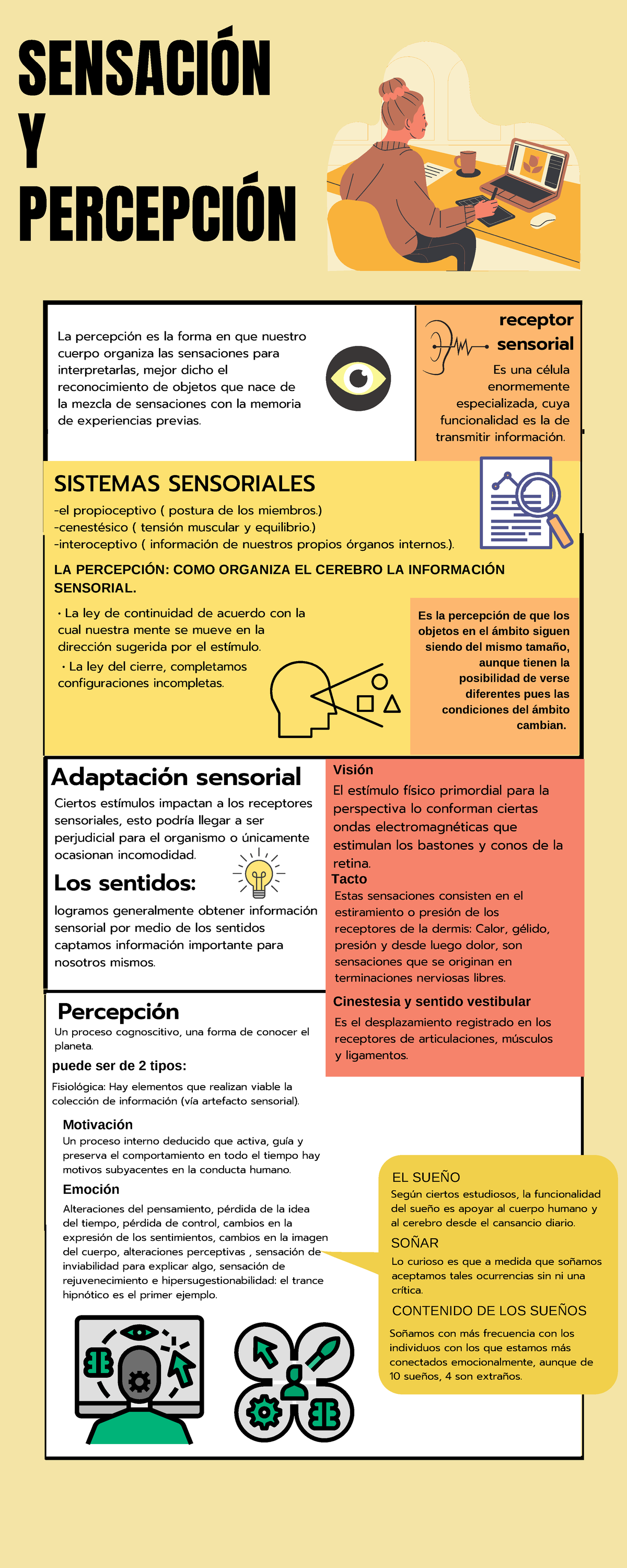 Infografía Sensacion Y Percepcion SensaciÓn Y PercepciÓn La Percepción Es La Forma En Que 5815