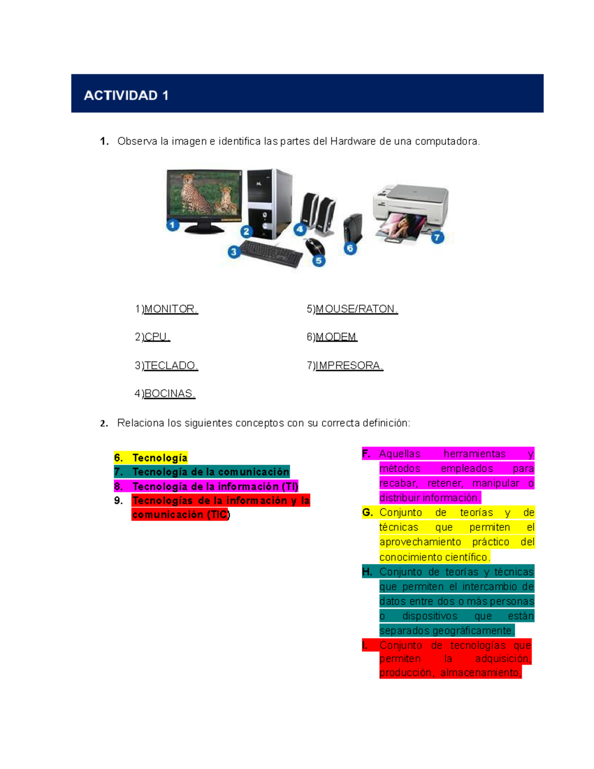 Actividad 1 Fernanda Rosales Nm06 - Observa La Imagen E Identifica Las ...