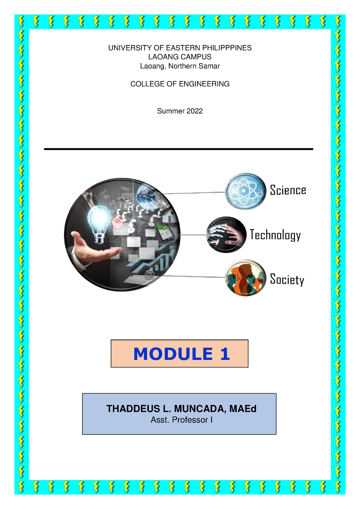 Module 1 - Lecture - ####### UNIVERSITY OF EASTERN PHILIPPPINES ...