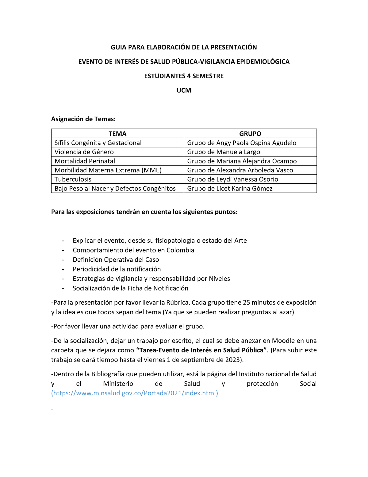 GUIA PARA Elaboración DE LA Presentación - GUIA PARA ELABORACI”N DE LA ...