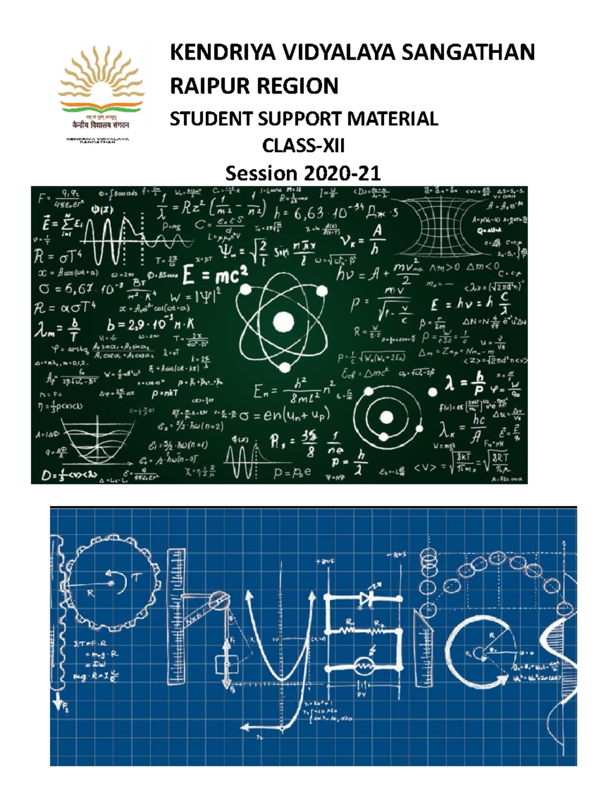 Student support material - KENDRIYA VIDYALAYA SANGATHAN RAIPUR REGION ...