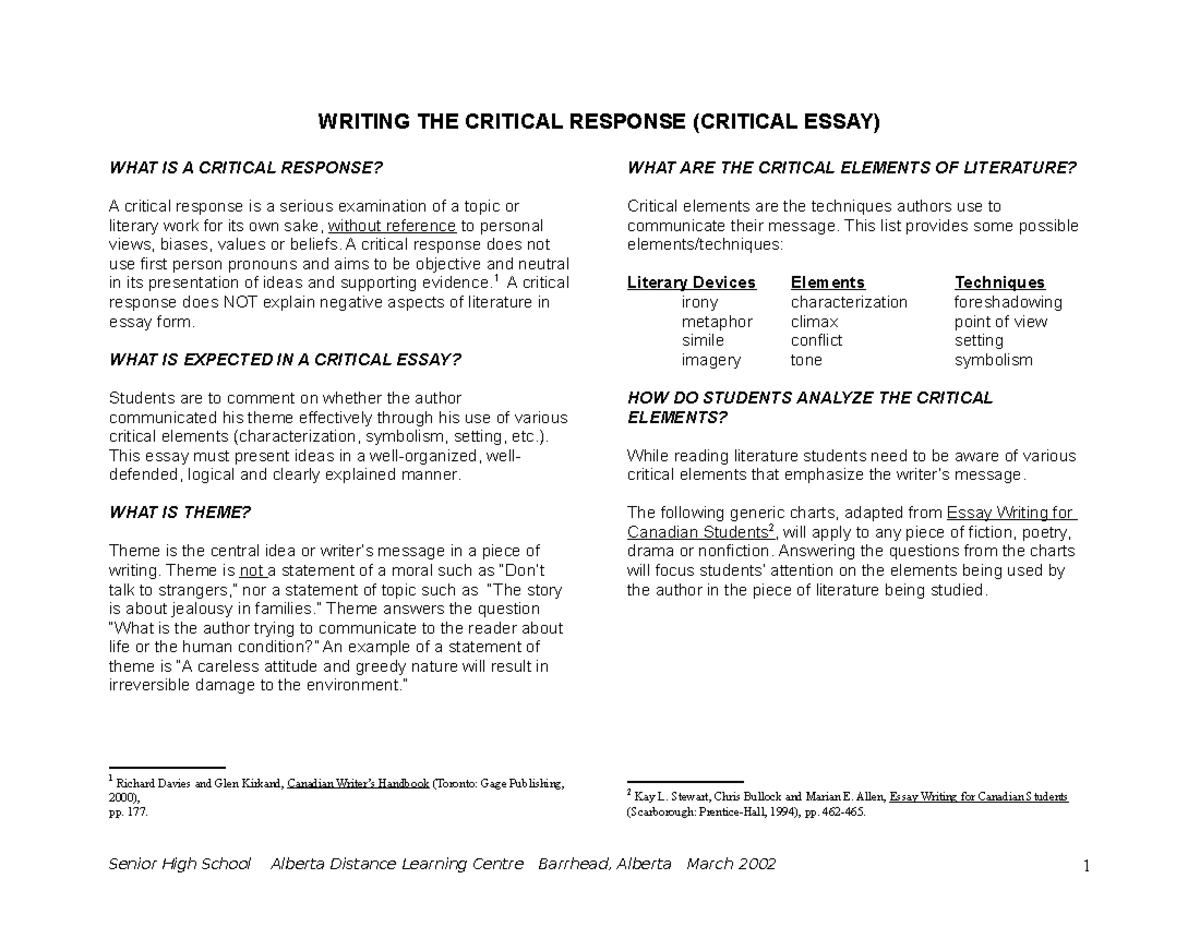 writing-a-critical-response-writing-the-critical-response-critical