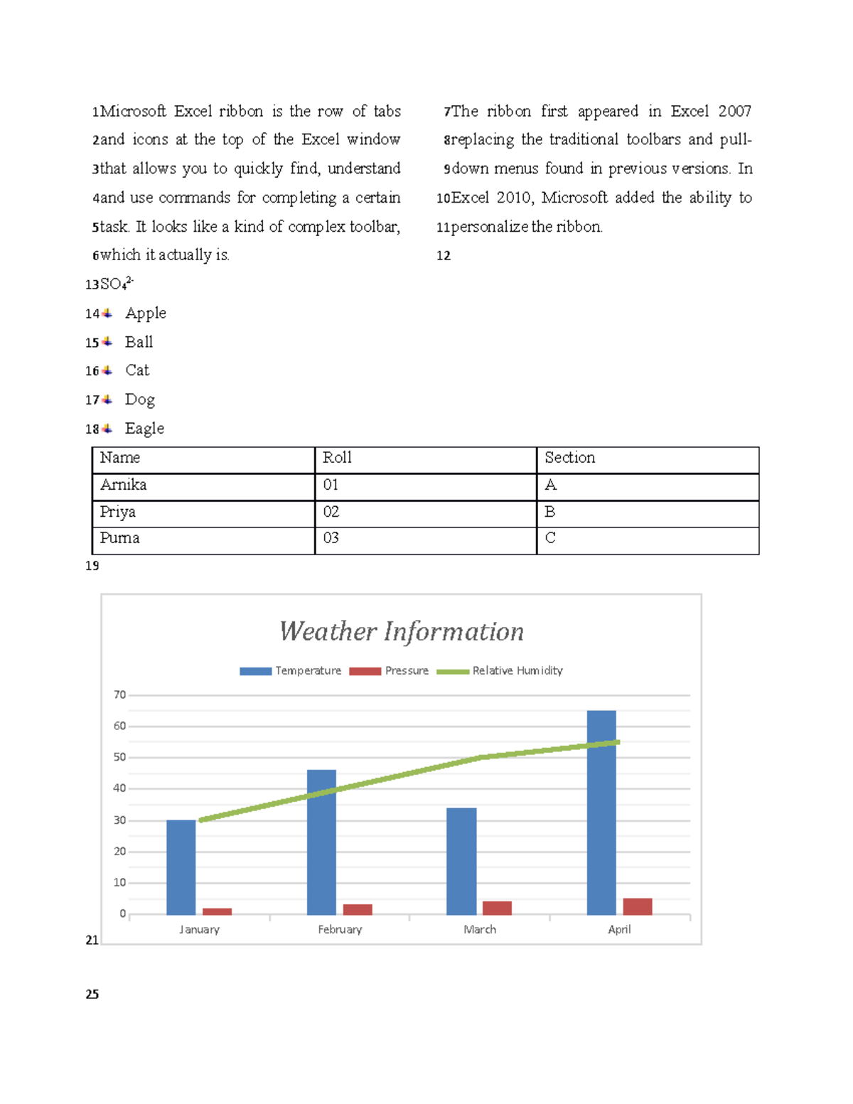 Computer practical practice - Microsoft Excel ribbon is the row of tabs ...
