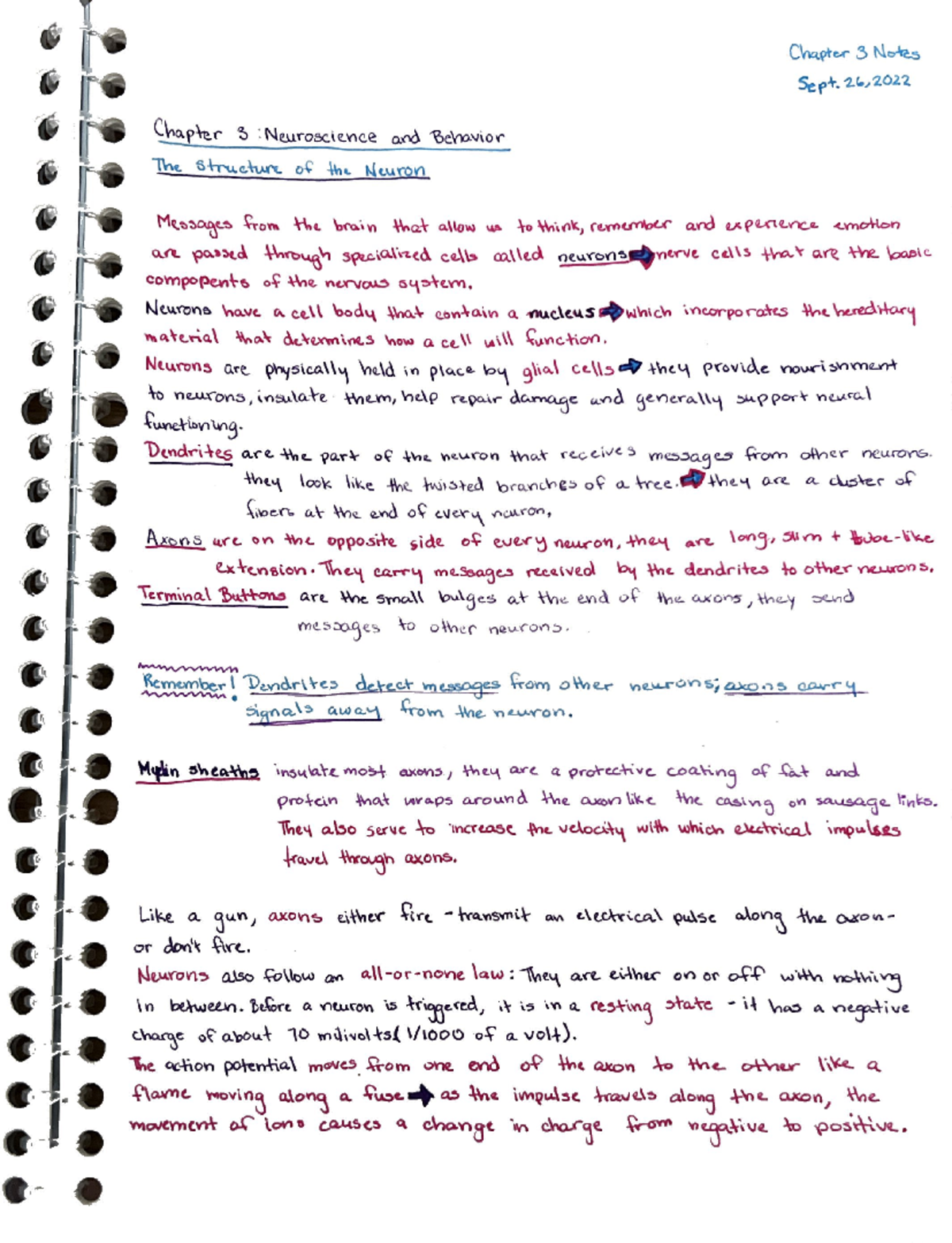 Understanding Psychology Chapter 3 Notes - PY-101 - Studocu