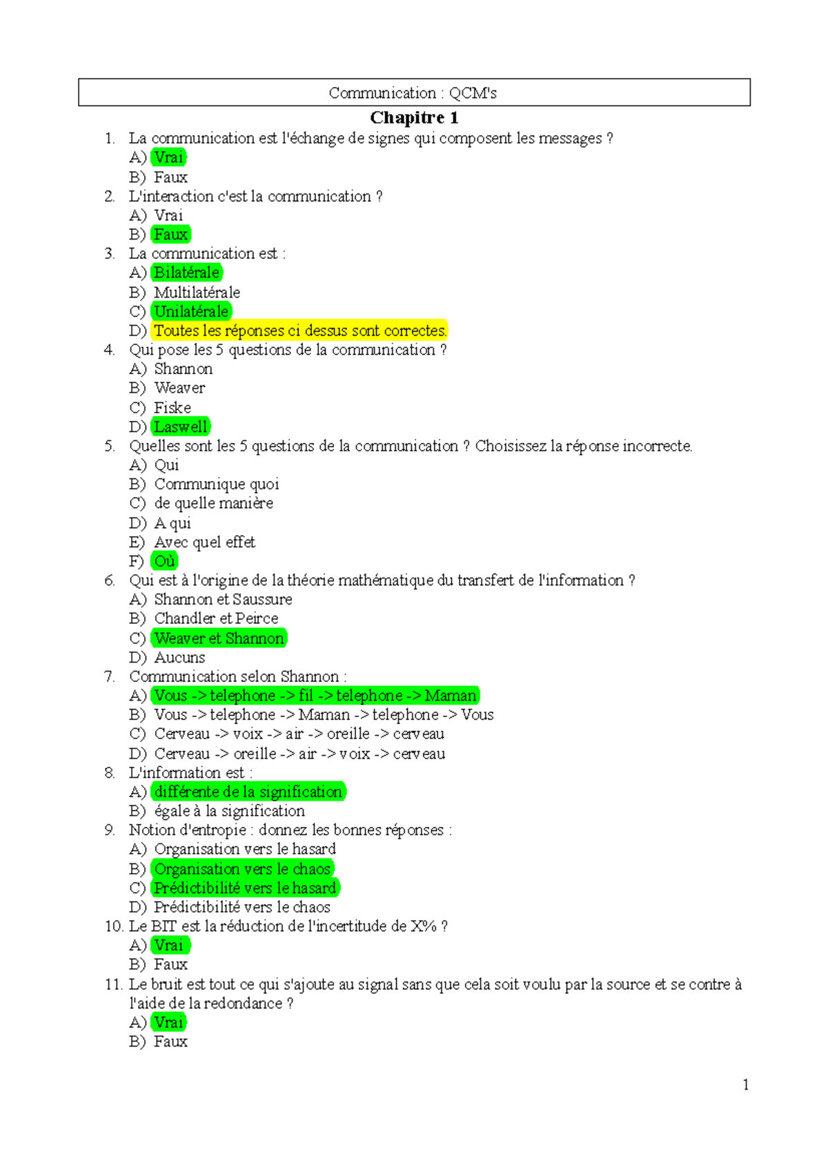 Examen Qcm Bureautique Avec Correction Qcm Word Qcm Excel  Riset