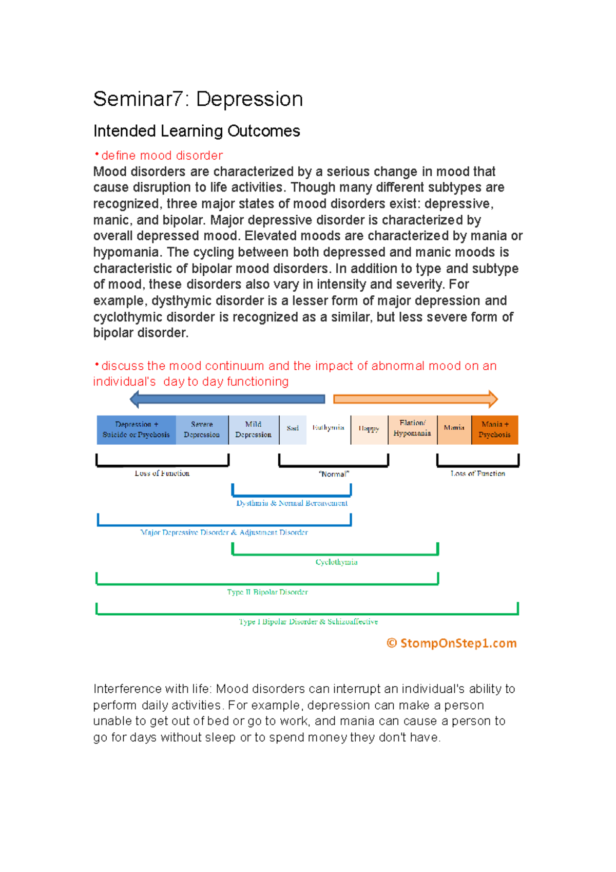 seminar-7-note-seminar7-depression-intended-learning-outcomes