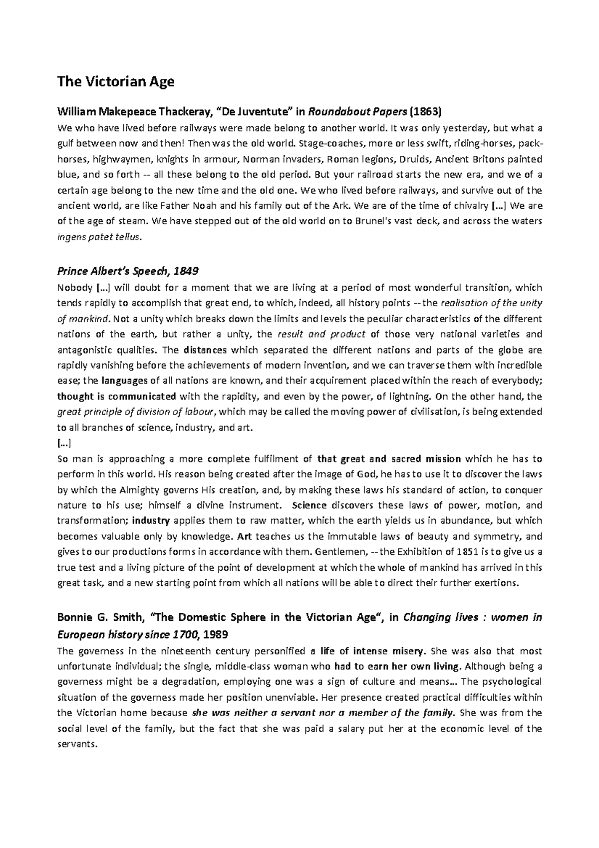 Riferimenti ad opere di artisti vittoriani e moderni The Victorian