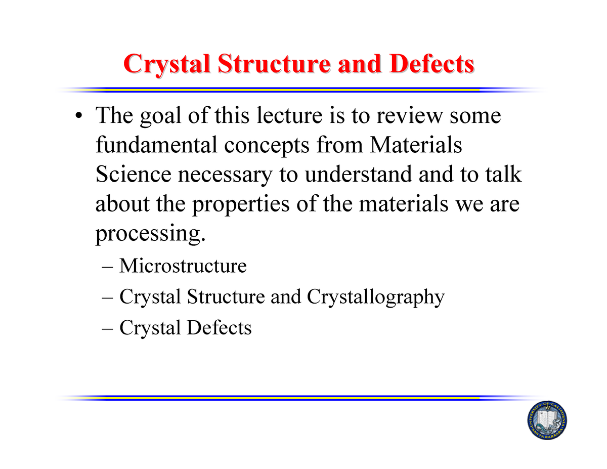 write an essay on crystal defect