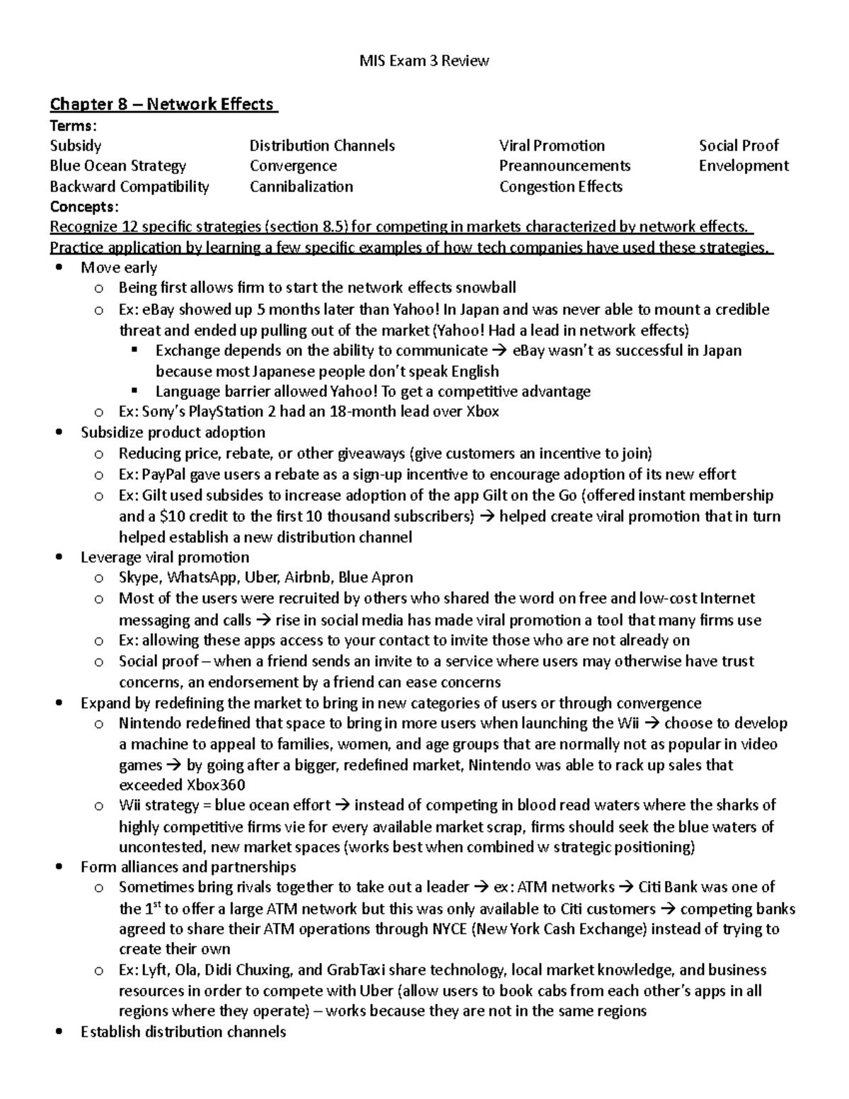 MIS Exam 3 Review - Shannon Provost - MIS Exam 3 Review Chapter 8 ...