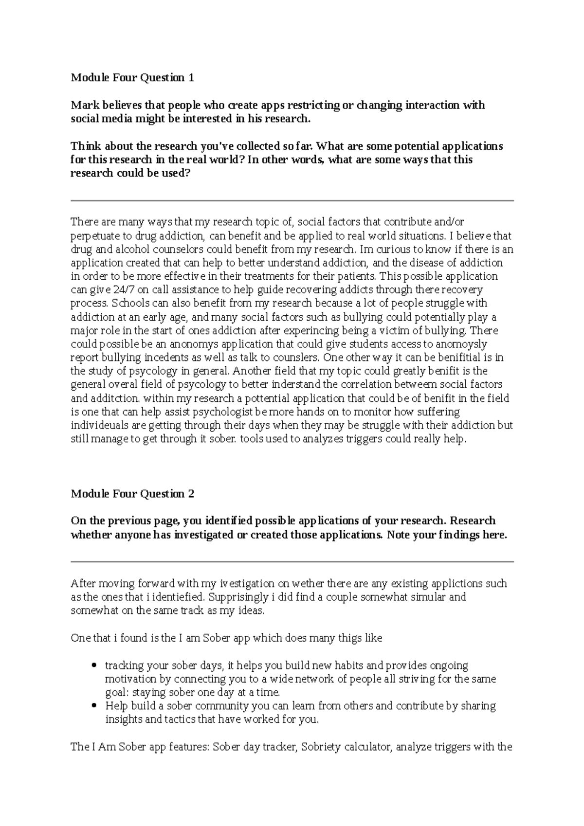 Dallas Grove SCS 200 Applied Social Sciences - Module Four Question 1 ...