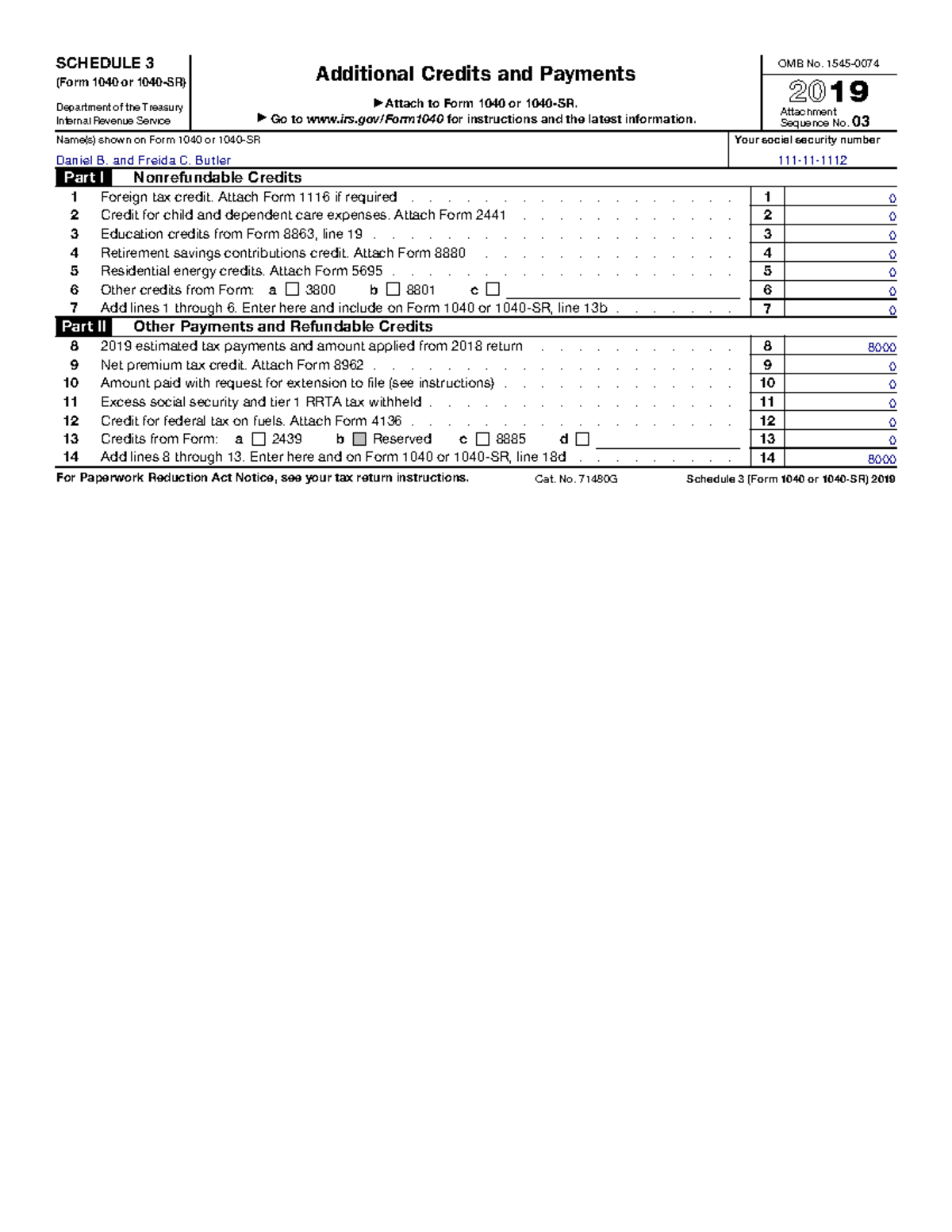 complete-f1040s3-2019-schedule-3-form-1040-or-1040-sr-department-of