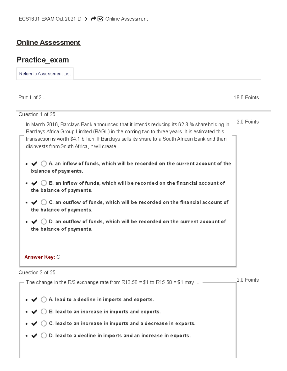 Practice Exam - CLA1501 - Unisa - Studocu