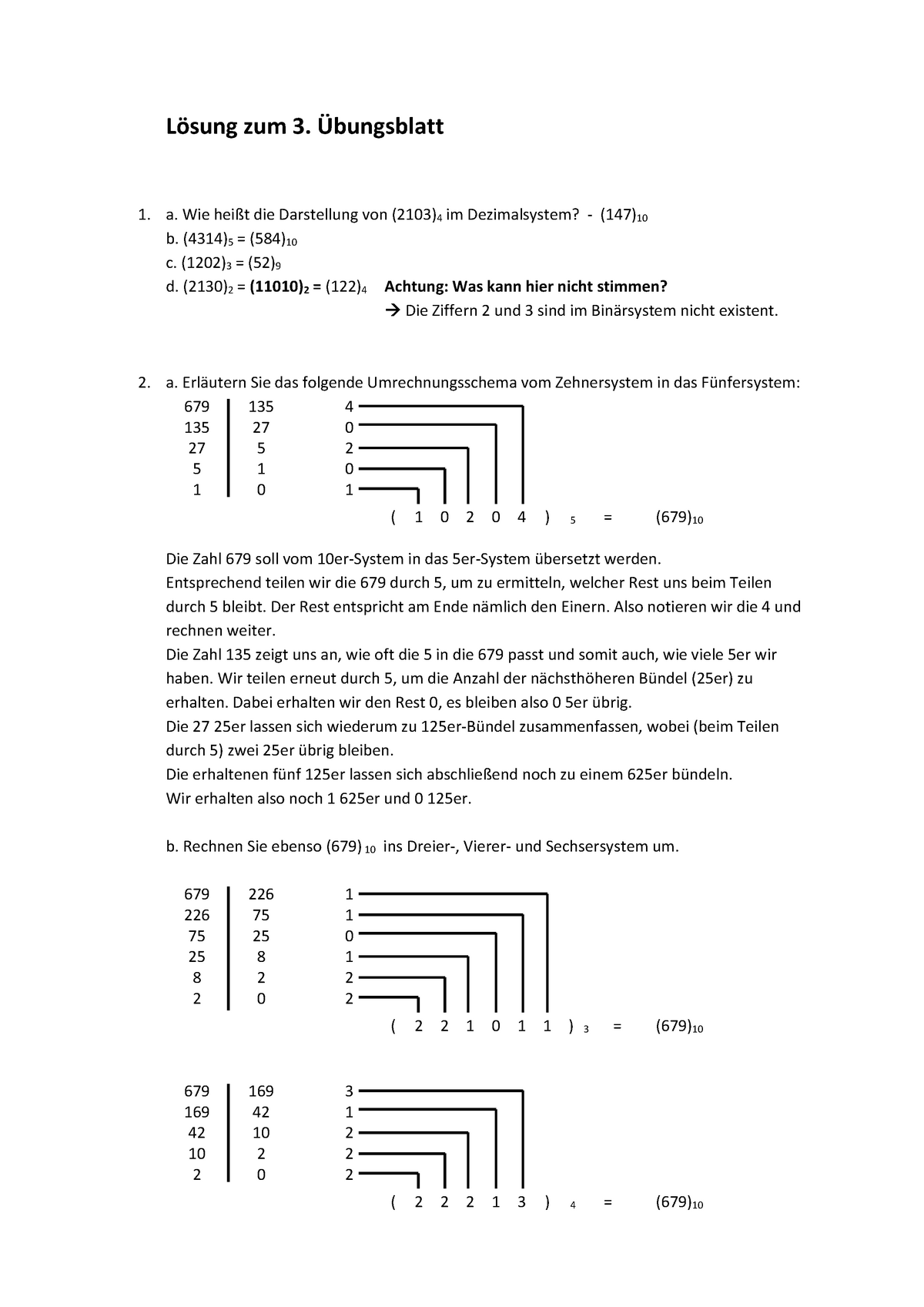 Arithmetik I Lösung Ü3 - Wintersemester - Lösung Zum 3. Ü Bungsblatt A ...