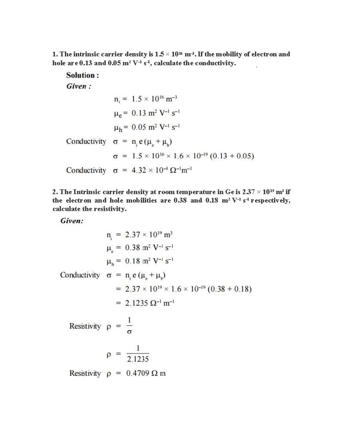 solved-numericals-on-semiconductor-the-intrinsic-carrier-density-is-1
