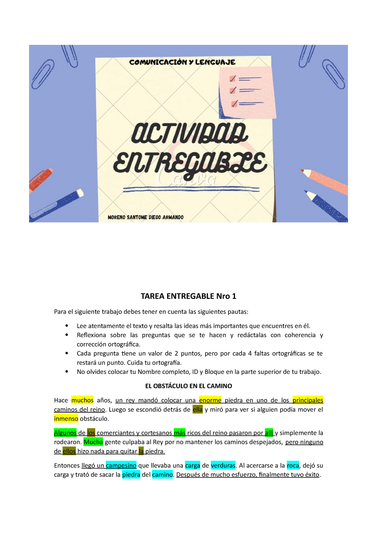 Actividad Entregable 1 Comunicación Y Lenguaje Senati 1er Ciclo 2020 2021 Tarea Entregable Nro 4672