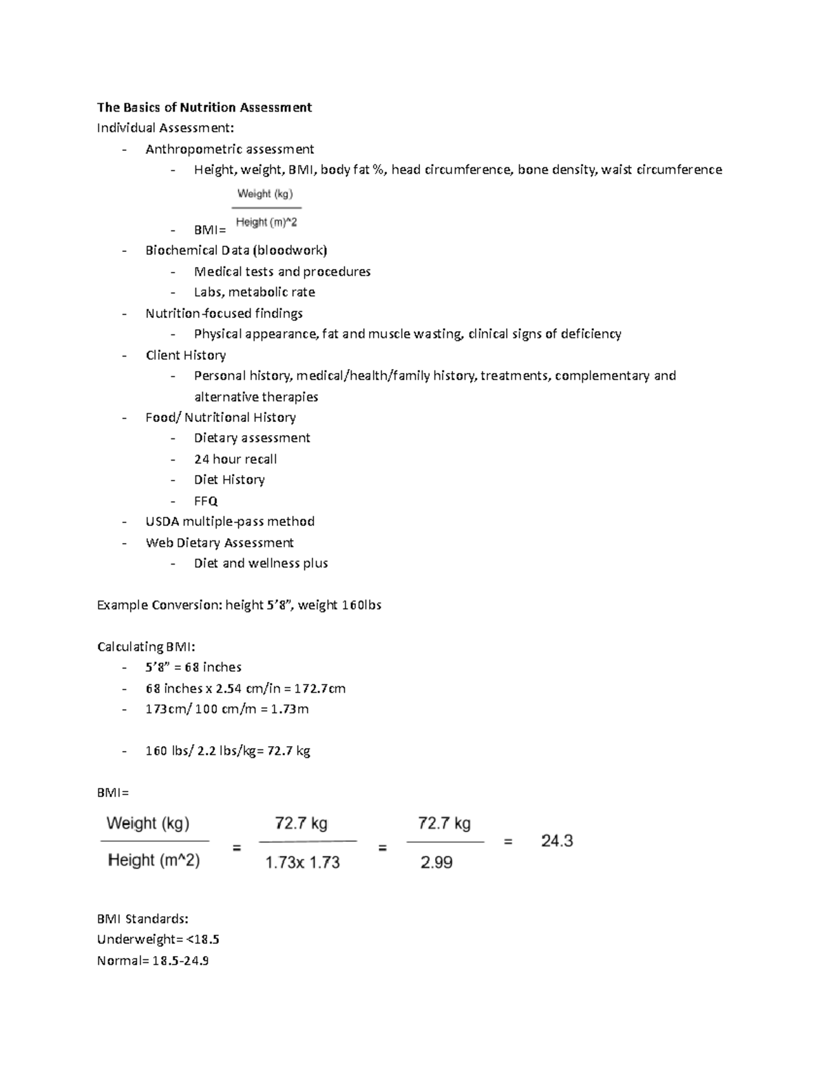 The Basics Of Nutrition Assessment - The Basics Of Nutrition Assessment ...