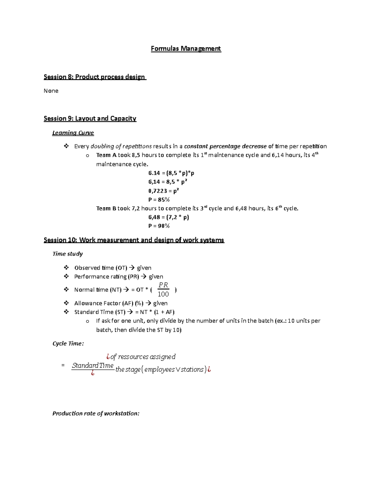 Formulas Management - formules - Formulas Management Session 8: Product ...