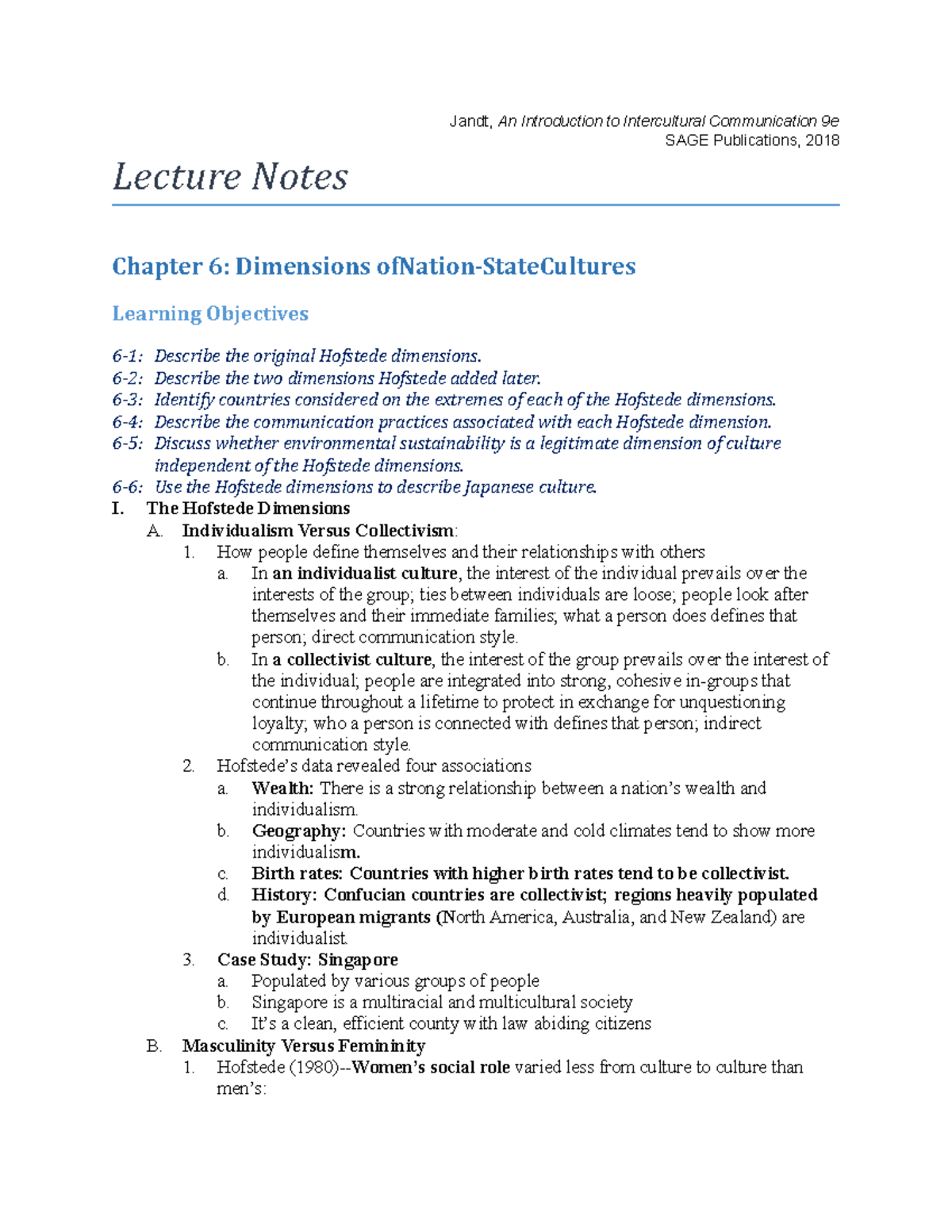 Jandt 9e 06 LN - Jandt, An Introduction to Intercultural Communication ...