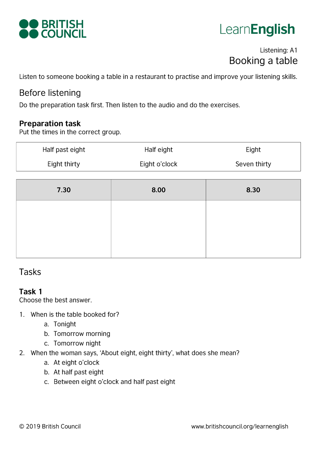 learn-english-listening-a1-booking-a-table-1-2-2019-british-council