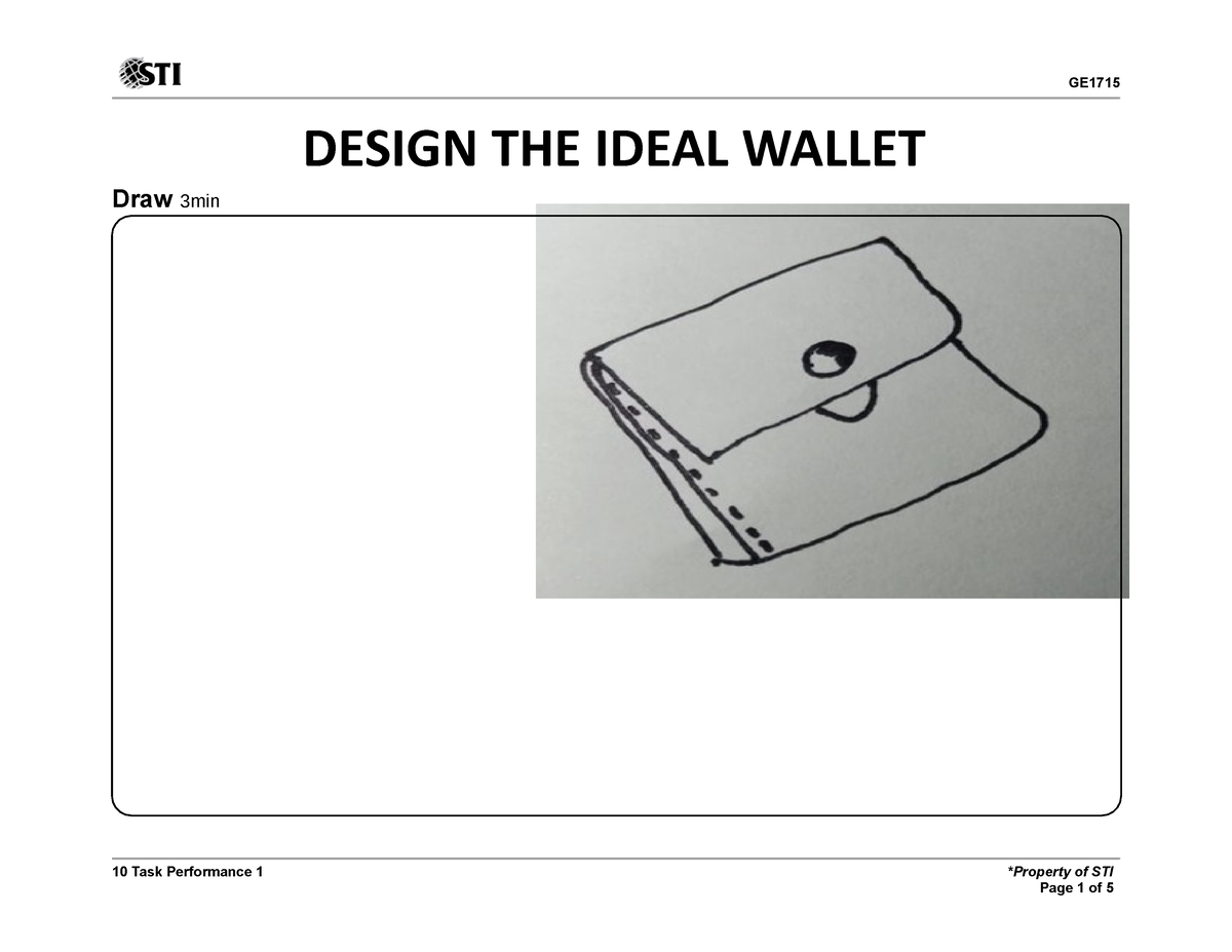 BR-10-Task-Performance Entrep - Draw 3min DESIGN THE IDEAL WALLET ...