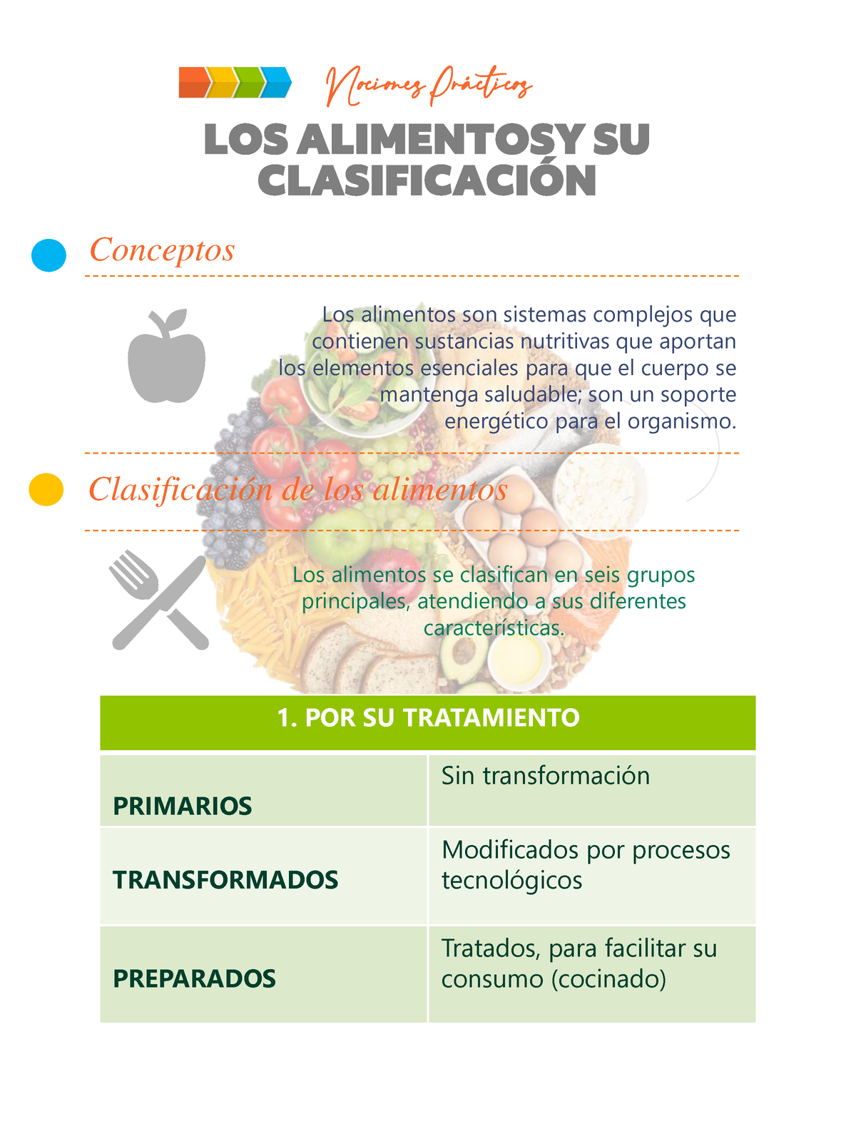 Infografia Clasificaci N De Alimentos Los Alimentosy Su Clasificacin Conceptos Los Alimentos