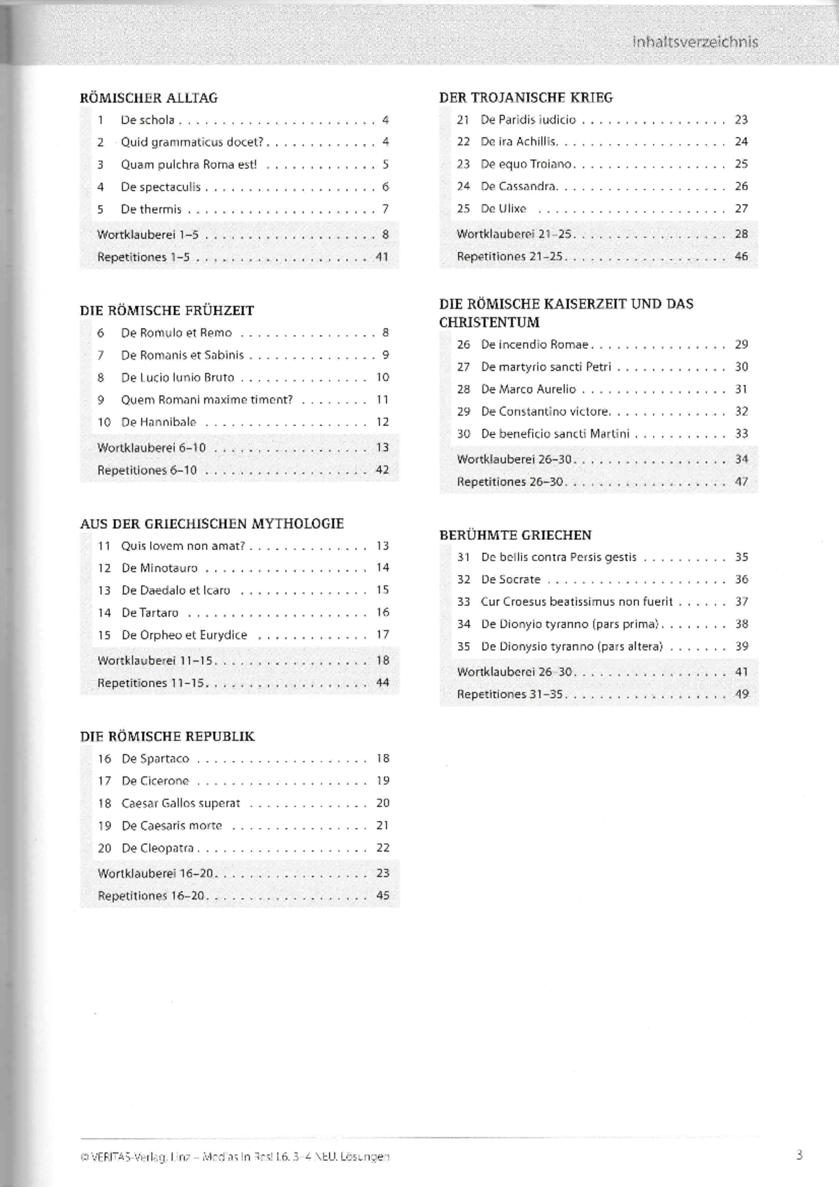 In Medias Res Deutsch Medias in Res Lösungen L6 (3. bis 4. Klasse) by Veritas Verlag