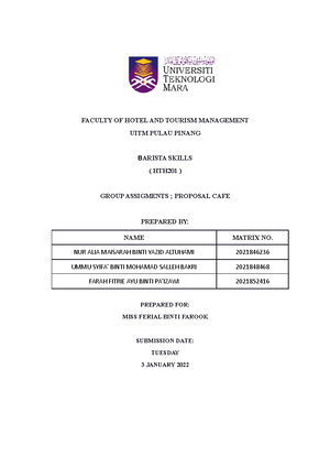 UED 102 (STUDY SKILLS) PORTFOLIO BY INDIVIDUAL - FACULTY OF HOTEL AND ...