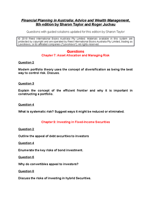 Behavioural Interventions Chapter 4 - FINS3655 BEHAVIOURAL FINANCE 4 ...