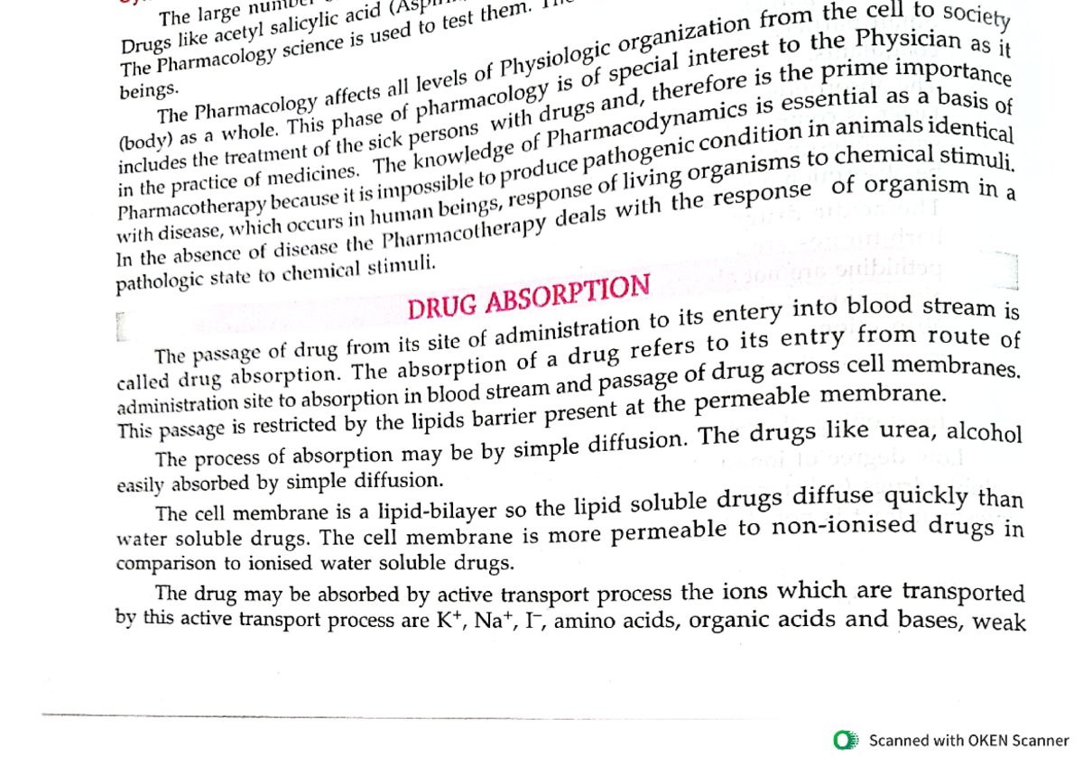 A,D,M,E - Adme - Bachelor of phsrmacy - Studocu