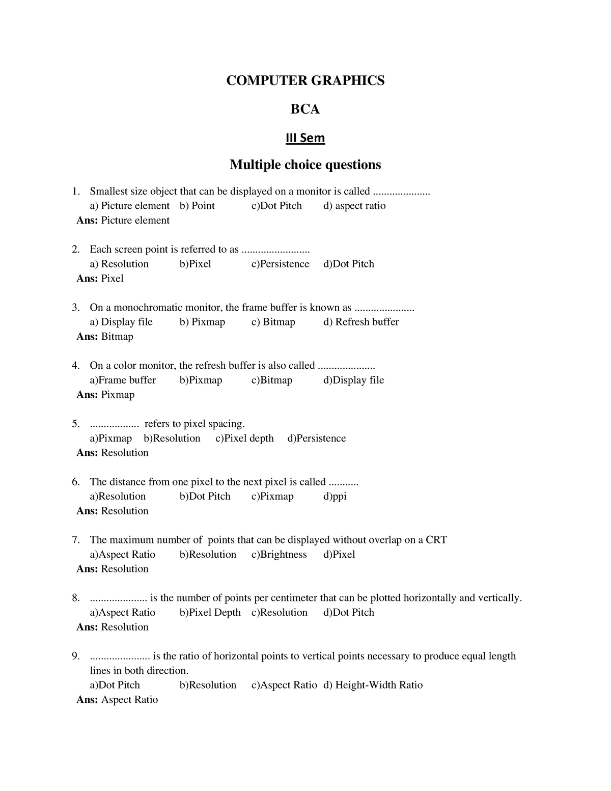 computer-graphics-bca-iii-sem-multiple-c-computer-graphics-bca-iii